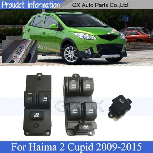 CAPQX Front Left side Window Control Switch Panel For Haima 2 Cupid 2009 2010 2011 2012-2015 Master Console Control Switch
