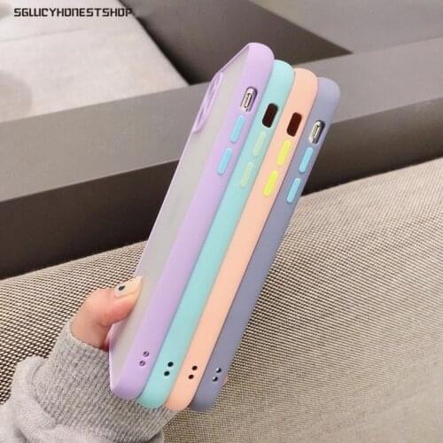 Shockproof Matte Case For Xiaomi Poco X3 NFC Mi 10T Pro 10 Lite 11 Redmi Note 9T 9 8 Pro 9s CC9 E K20 Camera Protect Back Cover
