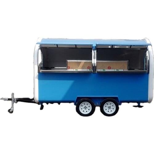 KN-350W stainless steel mobile food cart Mobile Ice Cream Carts Concession Trailer Towable Food Trailer For Sale with Free Ship