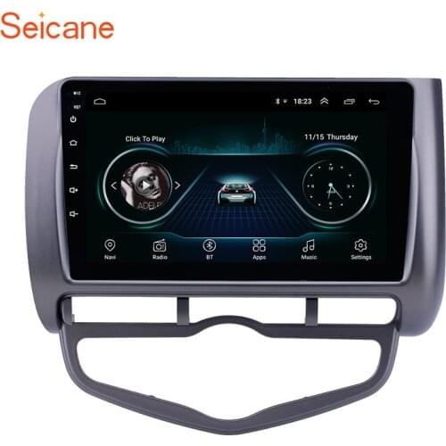 Seicane 9 inch Android 8.1 Car GPS Navigation Radio for 2006 Honda Jazz City Auto AC Left Hand Drive car support Carplay DVR OBD