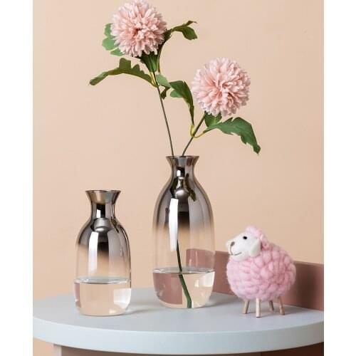 Wedding Vase decoration Home Accessories Modern Terrarium Glass Vase Flower Containers Vases For Flowers Living Room Decoration