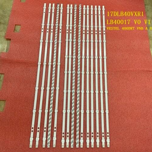 10set=30 PCS LED backlight strip for Toshiba 40L3653DB 40L1653DB LB40017 Panasonic TX-40C200E 17DLB40VXR1 VESTEL 400DRT VNB A B