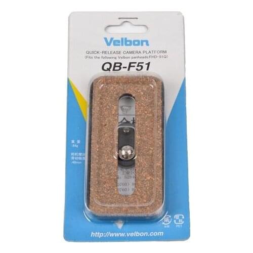 Velbon QB-F51 Quick Release Plate for FHD-41QN 51QN 61QN 71QN Camera cloud platform