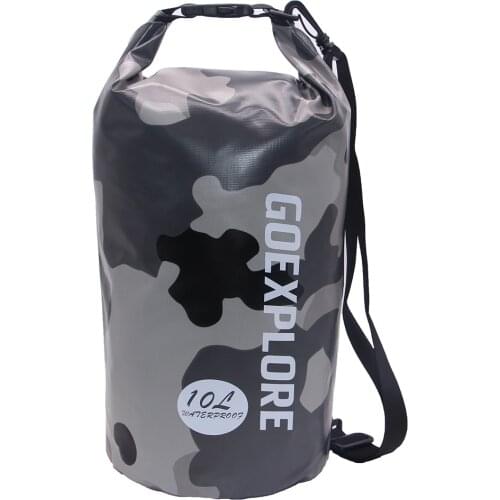 10L 20L Waterproof Dry Bag Roll Top Compression Sack Keeps Gear Dry for Swimming Kayaking Beach Rafting Boating Hiking Camping