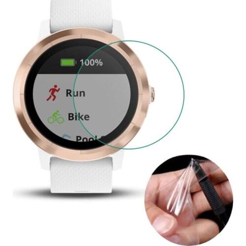 3pcs Soft Clear Protective Film Guard For Garmin Vivoactive 3 Smart Watch Vivoactive3 Full Screen Protector Cover (Not Glass)