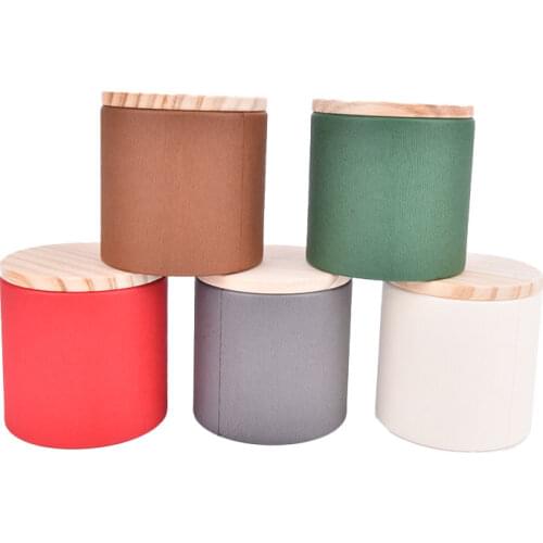 1PC Round Tea Coffee Container Disposable Sealed Packaging Boxes Caddy Tea Canister Sealed Tea Cans Jar Food Paper Storage Box