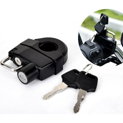 1PC Motorcycle Handlebar Lock Durable Security Portable Anti-Theft Key Lock Helmet Lock Motorcycle Supplies