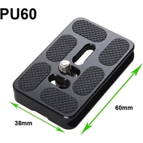 10pcs PU60 Universal PU-60 SLR Camera Quick Release Plate For Arca Swiss Benro B1 B2 J0 J1 Ballhead Camera Photo Studio