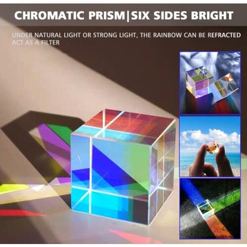 12.7x12.7mm Optical Glass Cross Dichroic Mirror Combiner Splitter Decor Transparent Module Optical Glass Cube Prism Toy