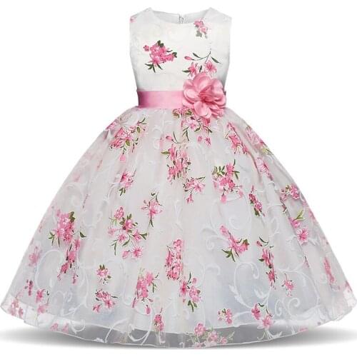 2021 New Dress for Girls Childrens Clothing Kid Girls Wedding Party Dresses Baby Clothes Children Long Formal Prom Gown Costume