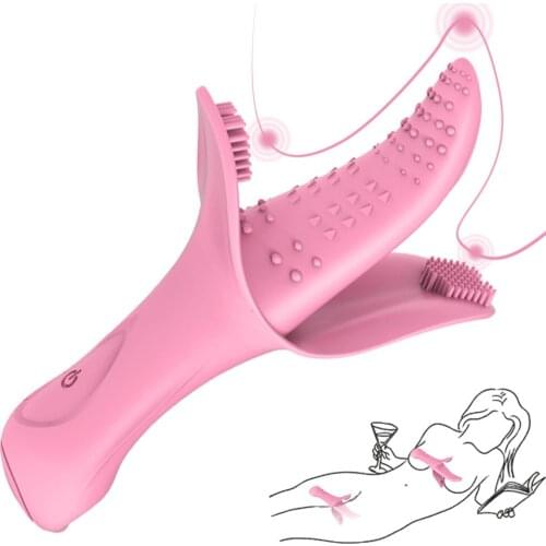 3 Shocking Point Vibrator Tongue Licking Sex Toys Vagina Stimulator G-spot Clitoris Massage Female Masturbator Adult Sex Product