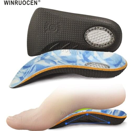 4/3 Half pad Orthopedic Insoles Arch Support Flat Foot Health Shoe Sole Pad Insole Plantar Fasciitis Insoles For Flat Feet