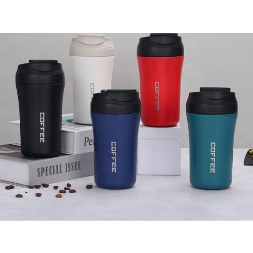 400ml Stainless Steel Coffee Thermos Mug Leak-proof Travel Portable Car Vacuum Flasks Cup Milk Cup Thermoses Sport Water Bottler