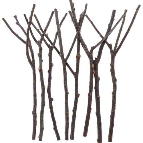 8Pcs Natural Dried Branch Wooden Ornaments for Garden Home Weeding Party Office Decoration and Table Centerpieces