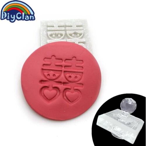 Acrylic DIY resin chapte DIY handmade Chinese festival marry Resin soap stamp festive chapter diy patterns Z0121SX