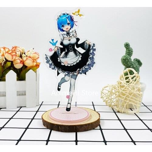 Anime Re Life in a different world from zero Toys Emilia Ram Rem Beatrice Felt Priscilla Barielle Acrylic Figures Dolls 15cm