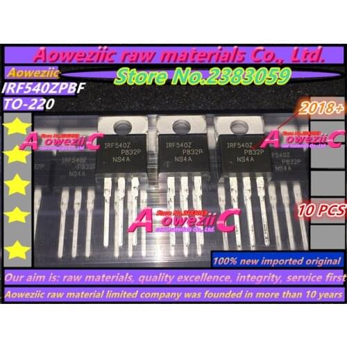 Aoweziic 2018+ 100% new imported original IRF540Z IRF540ZPBF TO-220 MOSFET FET N Channel 100V 36A