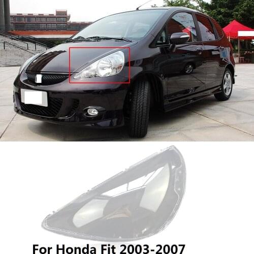 CAPQX 1PC For Honda Fit Hatchback 2003-07 Front Headlamp Lampcover Headlight Lampshade Waterproof Bright Lamp Shade Shell Cover