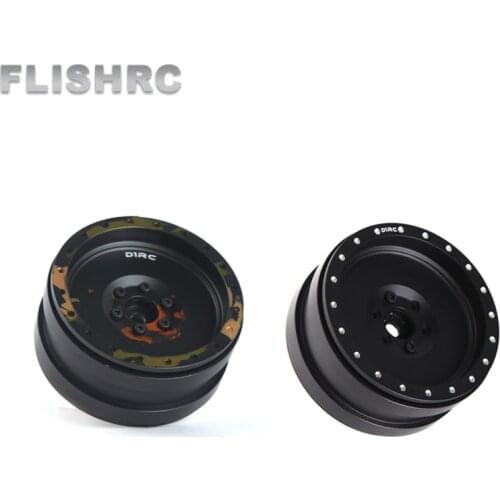 D1RC 2.2 Inch CNC Beadlock Aluminium Alloy Crawler Wheel Rim For Traxxas TRX-4 TRX4 RC4WD D90 D110 TF2 Axial SCX10 90046