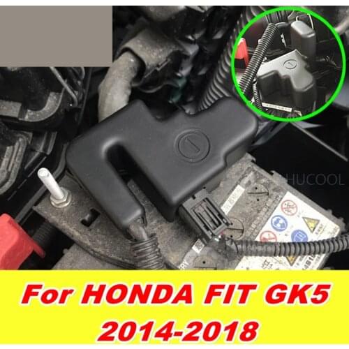 For HONDA FIT GK5 2014-2018 Car battery negative protection cover engine battery dust cover rust cover car accessories