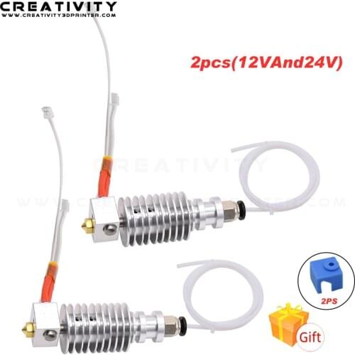 I3 Mega Hotend 12V 24V Bowden Extruder V5 J-head Hotend 3D Printer Parts For Anycubic I3 Mega Mega-S Upgrade Parts vs V6 Hotend