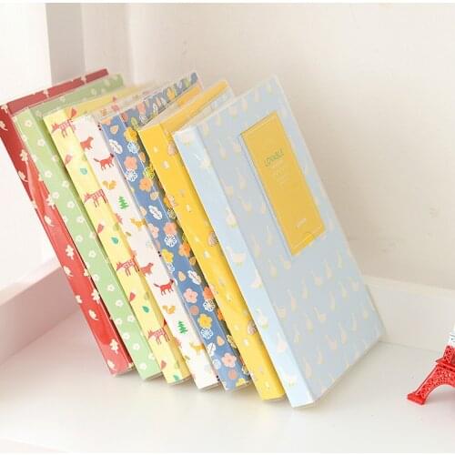Cartoon Photo Album 84 Sheets Insert Page Photo Album Kid Waterproof Photo Book Simple Cute Animal Photocard Book Storage Holde