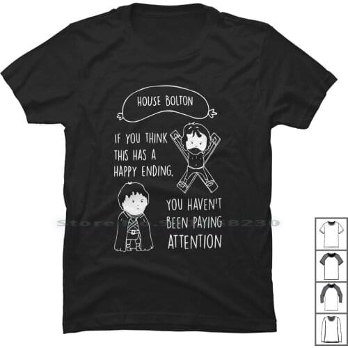 Ramsay Bolton Theon Greyjoy T Shirt 100% Cotton Theo Grey Bolt Say Rey Ram Joy To Ra Am