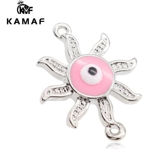 KAMAF 10pcs/pack DIY Starfish Sun Connector Accessories for Bracelet Necklace Earrings High Quality Jewelry