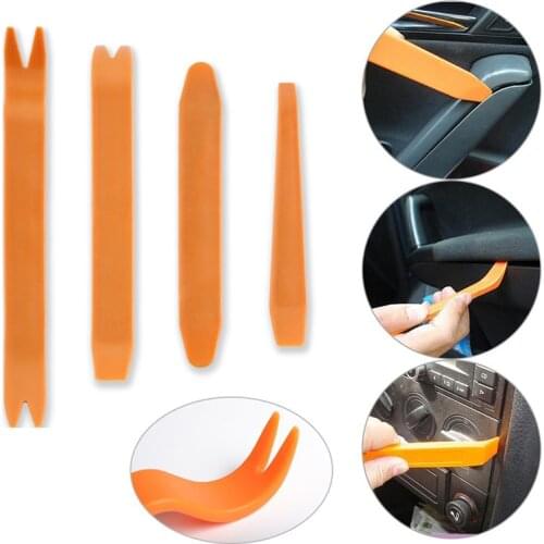 4pcs/set Car Panel Removal Tools Automobile Radio Panel Door Clip Trim Dash for Audio Removal Installer Pry Repair Tool Set