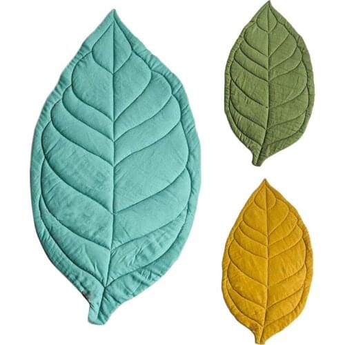 Newborn Baby Carpet Kid Children Room Decor Leaf Shape Soft Crawling Play Mat