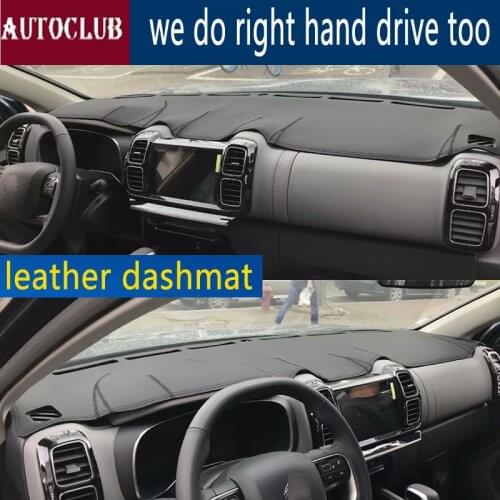 For CITROEN C5 AIRCROSS 2016 2017 2018 2019 2020 Leather Dashmat Car Styling Covers Dash Mat Dashboard Cover Carpet Accessories