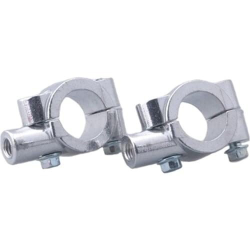 M10 Handlebar Mount Mirror Holder Clamp Adapter For Motorcycle Scooter