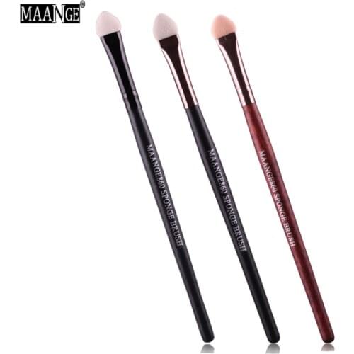 MAANGE New Portable 3 Pcs Hot Beauty Makeup Cosmetics Eye Shadow Eyeliner Brush Sponge Applicator Beauty Tool High Quality