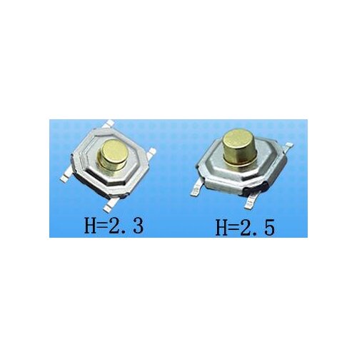 Metal buttons ROHS 4*4*2.5 mm microswitch Tact Switch ,H;2.5 mm new and original
