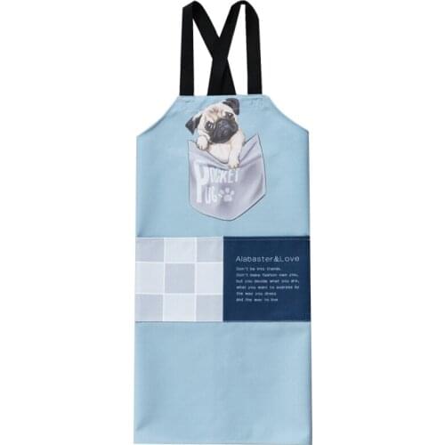Cute cartoon kitchen apron fashion men and women apron kitchen baking apron home custom apron waterproof waist