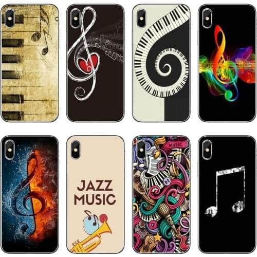 Soft Transparent Phone Case For Huawei P30 P20 Pro P10 P9 P8 Lite Y5 Y6 Y7 Y9 P Smart Plus 2018 2019 Old Musical Note