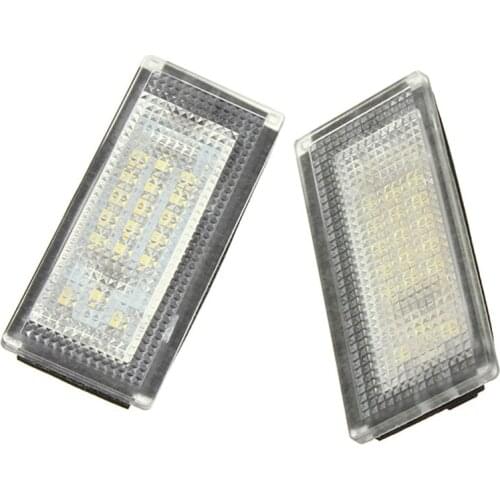 New 2 PCS Car LED Number License Plate Lights 6000K Plate Light Bulb For BMW MINI COOPER S R50 R53 R52 Accessories