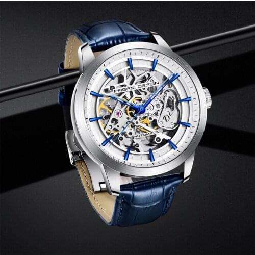 2020 New PAGANI DESIGN Mens watches top brand luxury Mechanical skeleton watch men simple automatic watch men Relogio Masculino