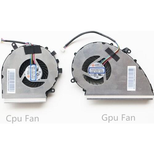 New CPU GPU Cooling Fan For MSI GE72VR GP72VR 6RF 7RF GP72MVR GL72VR PAAD06015SL N372 N389 DC 5V gl72m gf72vr ms-1799