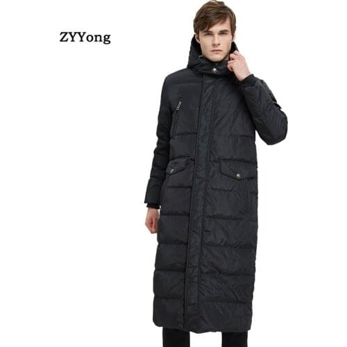 2020 Autumn Winter Mens Long Jacket Parkas Men Warm Casual Parka Coat Medium-Long WaterProof Thickening Hat Jacket Parka Men