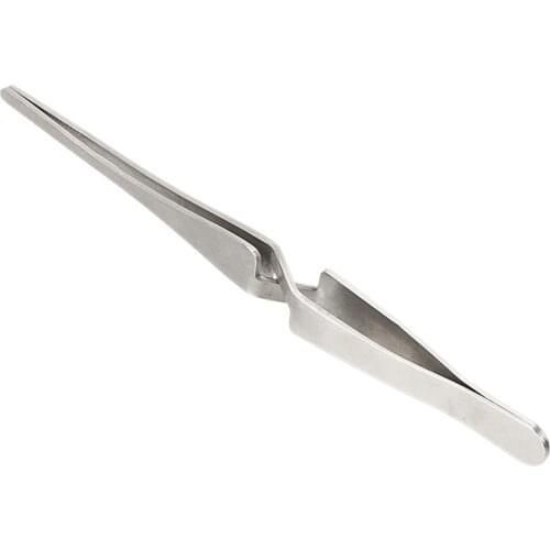 Save Effort Reverse Action Tweezer Cross Lock Stainless Steel Maintenance Tools Non-slip Tweezers