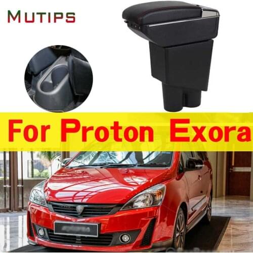 Mutips armrest box for Proton Exora accessories leather arm rest center centre console USB decoration interior car-styling 2018
