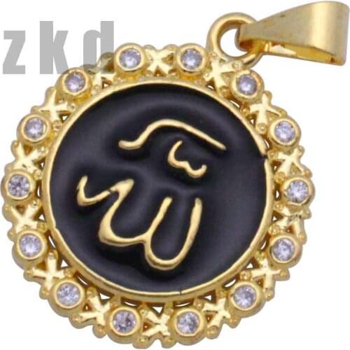 Zkd muslim Allah crystal pendant & necklace charm Islam Gift & Jewelry