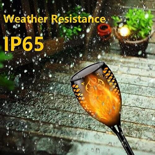 Hot 51LED 96LED Solar Flame Torch Light Flickering Waterproof Garden Decor Landscape Lawn Lamp Path Lighting Torch Outdoor Light