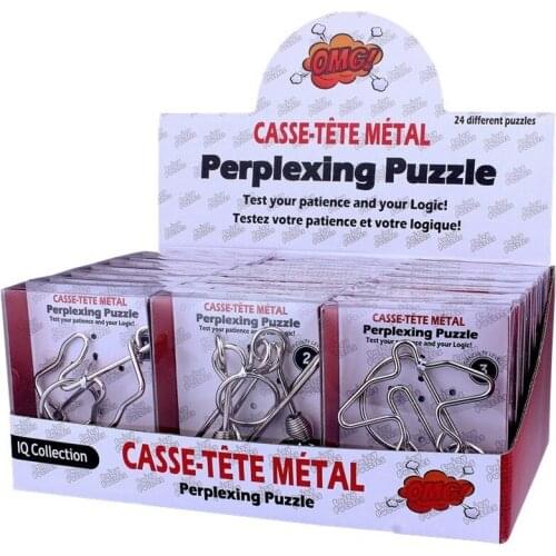 Zhenwei Unlocking 24 Pc In 1 Set Perplexing Logic Thinking Training Education Toy Nine Interlocking Links Chinese 9 Ring Puzzle