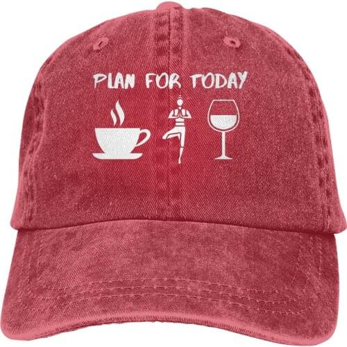 Adjustable Solid Color Baseball Cap Coffee Yoga And Beers Washed Cotton Plan For Today Funny Daily Sports Woman Hat