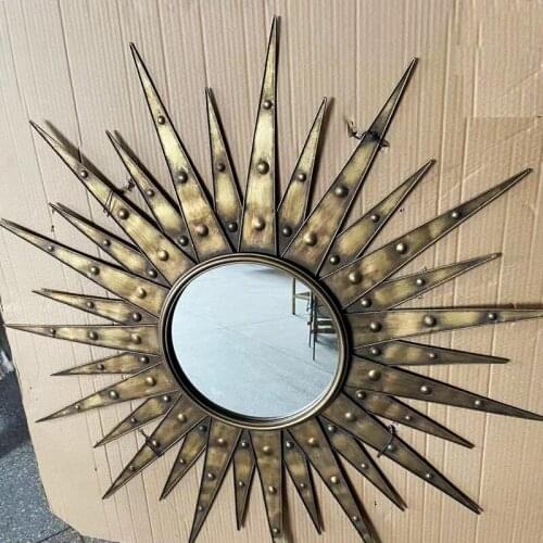 Sun Retro Metal Home Decorative Wall Mirrors