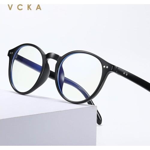 VCKA TR90 Office Anti Blue Light Retro Computer Glasses Women Goggles Blue Blocking Gaming computer Men game Eyeglasses Frame