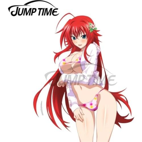 JumpTime 13 x 6.8cm For Sexy Rias Gremory Car Stickers Custom Printing Waterproof Anime Decals Camper Scratch-proof Decoration