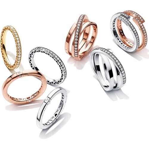 2021 Jewelry For Women DIY Designer 925 Sterling Silver Fit Original pandora Making Handmade Accessorie Matching Rings Wholesale